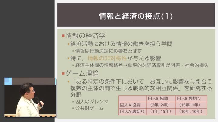 情報と経済 (1)